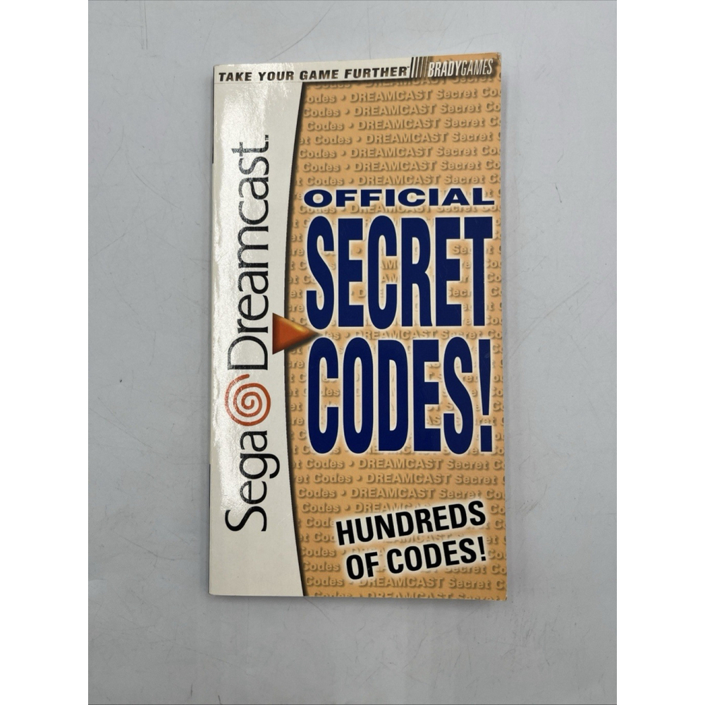 VINTAGE GAME SECRET CODES FOR SEGA DREAMCAST By Bradygames SEE ALL GOOD SHAPE